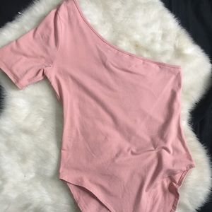 Pink Off the Shoulder Bodysuit! $10